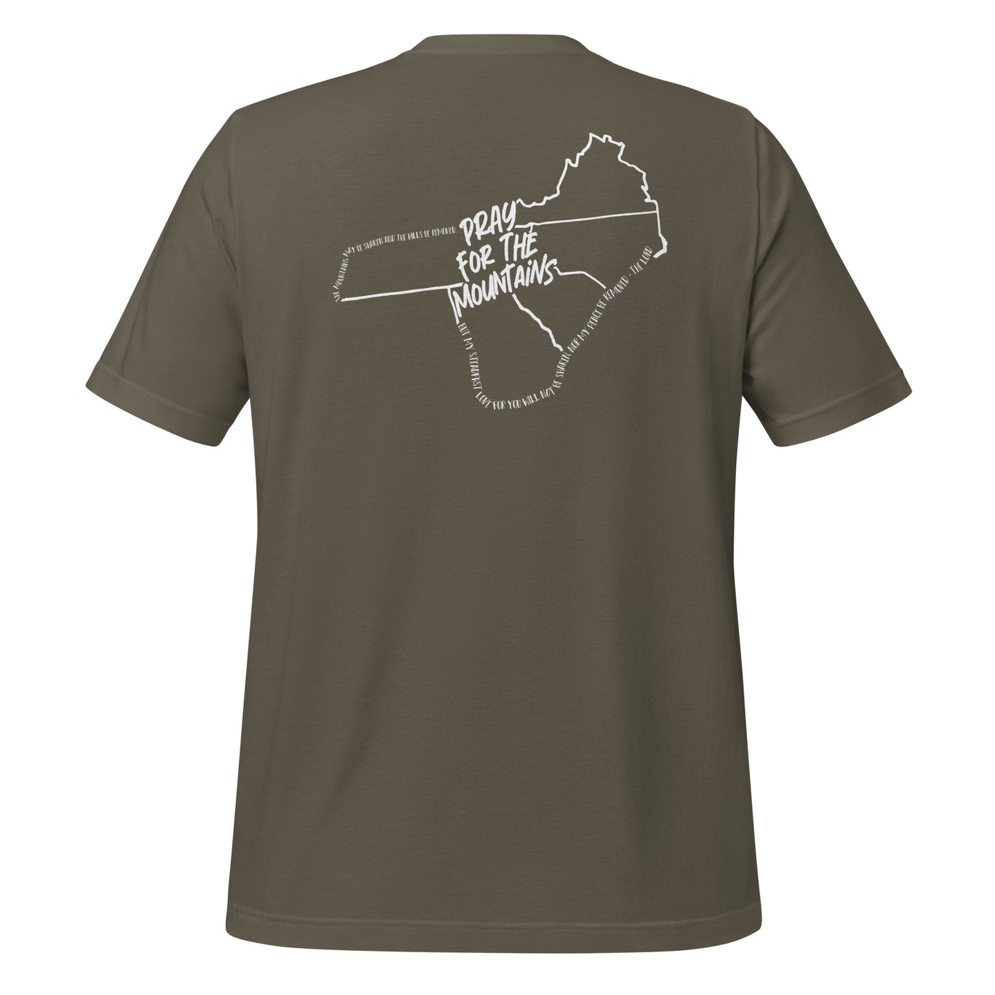 PRAY FOR THE MOUNTAINS OUTLINE - Unisex tee